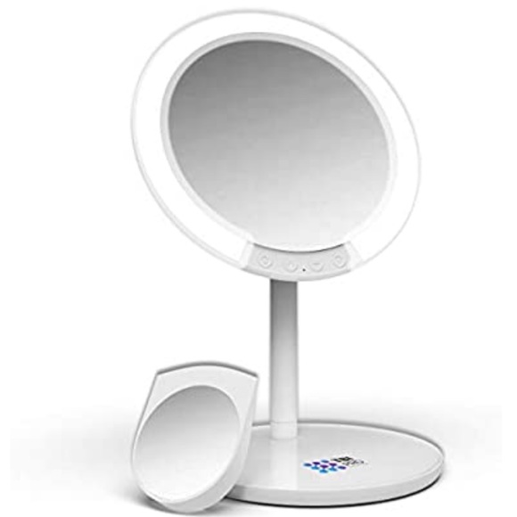Lighted Mirror 7X Magnifying Tricolor Rechargeable - Picture 2 of 8